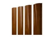 Штакетник Полукруглый Slim с прямым резом 0,45 Print Premium Golden Wood Intense FTC – Купить оптом и в розницу