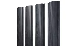 Штакетник Полукруглый Slim с прямым резом 0,45 Print Premium Grey Wood TwinColor. Цена: 157 руб. Артикул: 46143