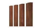 Штакетник Полукруглый Slim с прямым резом 0,45 Print Premium Rowan Wood Intense FTC – Купить оптом и в розницу