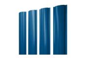 Штакетник Полукруглый Slim с прямым резом 0,5 PE RAL 5005 сигнальный синий – Купить оптом и в розницу