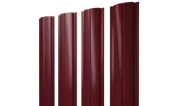 Штакетник Полукруглый Slim с прямым резом 0,5 Satin Matt RAL 3005 красное вино. Цена: 141 руб. Артикул: 39210