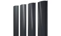 Штакетник Полукруглый Slim с прямым резом 0,5 Satin Matt RAL 7016 антрацитово-серый. Цена: 142 руб. Артикул: 38829