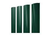 Штакетник Полукруглый Slim с прямым резом 0,5 Satin Matt TX RAL 6005 зеленый мох – Купить оптом и в розницу