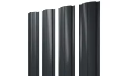 Штакетник Полукруглый Slim с прямым резом 0,5 Satin Matt TX RAL 7016 антрацитово-серый. Цена: 167 руб. Артикул: 46156