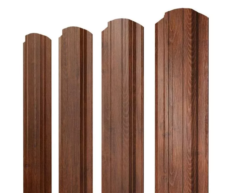Штакетник Прямоугольный фигурный 0,4 Print Premium Golden Wood Fresh TwinColor купить в краснодаре
