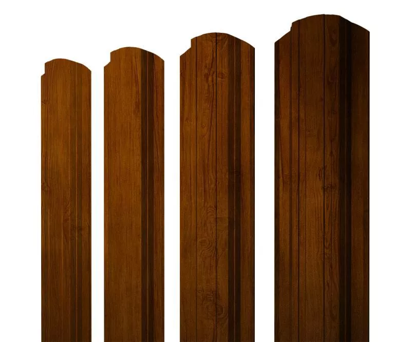 Штакетник Прямоугольный фигурный 0,4 Print Premium Golden Wood Intense FTC купить в краснодаре