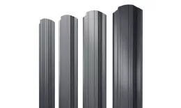 Штакетник Прямоугольный фигурный 0,45 Drap TR RAL 7024 мокрый асфальт. Цена: 130 руб. Артикул: 46219