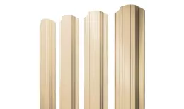 Штакетник Прямоугольный фигурный 0,45 PE RAL 1014 слоновая кость. Цена: 102 руб. Артикул: 39238