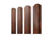 Штакетник Прямоугольный фигурный 0,45 Print Elite Chestnut Wood TwinColor – Купить оптом и в розницу