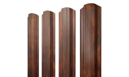 Штакетник Прямоугольный фигурный 0,45 Print Elite Chestnut Wood. Артикул: 39242