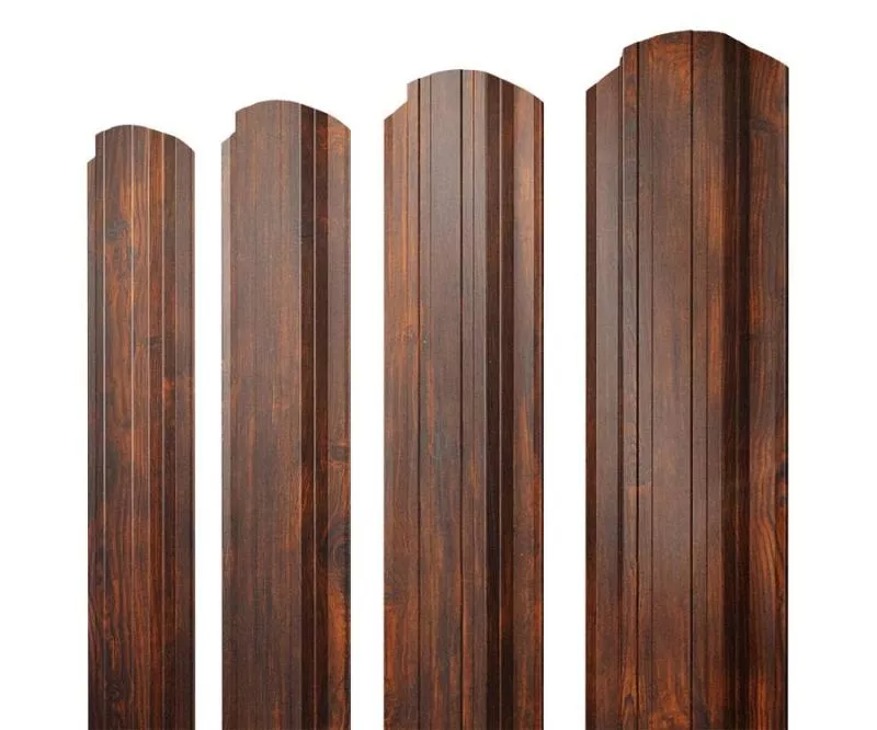 Штакетник Прямоугольный фигурный 0,45 Print Elite Chestnut Wood купить в краснодаре