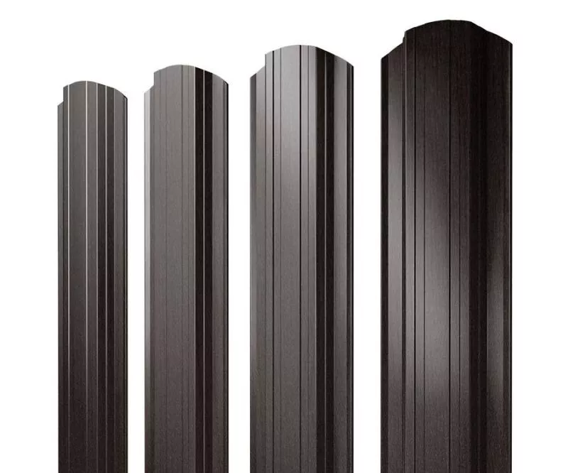 Штакетник Прямоугольный фигурный 0,45 Print Elite Coffee Wood Blesk TwinColor купить в краснодаре