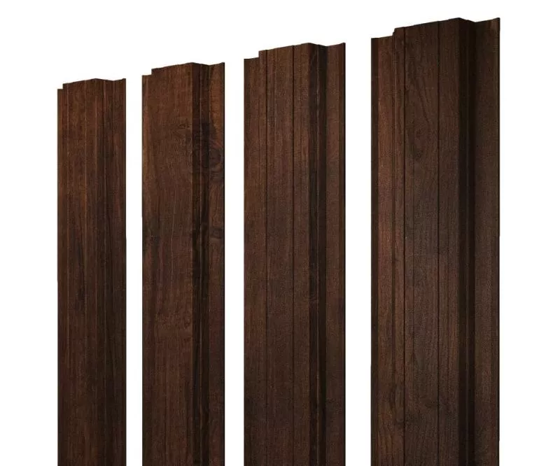 Штакетник Прямоугольный с прямым резом 0,45 Print-Double Premium Cherry Wood Dark F купить в краснодаре