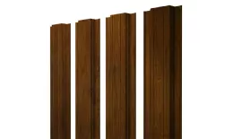 Штакетник Прямоугольный с прямым резом 0,45 Print-Double Premium Golden Wood. Артикул: 39433