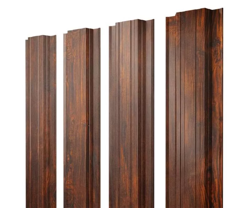 Штакетник Прямоугольный с прямым резом 0,45 Print Elite Chestnut Wood купить в краснодаре