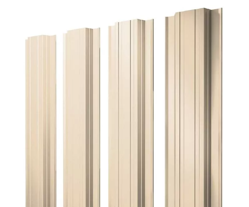 Штакетник Прямоугольный с прямым резом 0,5 Satin RAL 1015 светлая слоновая кость купить в краснодаре