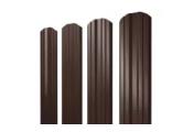 Штакетник Twin фигурный 0,45 Drap-double TX RAL 8017 шоколад – Купить оптом и в розницу