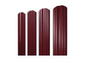 Штакетник Twin фигурный 0,45 Drap RAL 3005 красное вино – Купить оптом и в розницу