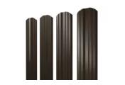 Штакетник Twin фигурный 0,45 Drap TR RR 32 темно-коричневый – Купить оптом и в розницу
