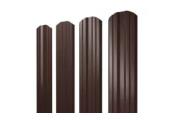Штакетник Twin фигурный 0,45 Drap TwinColor RAL 8017 шоколад – Купить оптом и в розницу