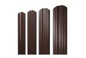 Штакетник Twin фигурный 0,5 PurLite Matt RAL 8017 шоколад – Купить оптом и в розницу