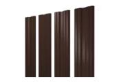 Штакетник Twin с прямым резом 0,45 Drap-double TX RAL 8017 шоколад – Купить оптом и в розницу