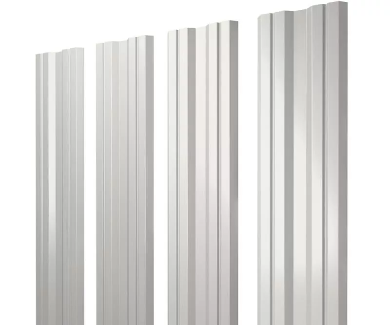 Штакетник Twin с прямым резом 0,45 PE-Double RAL 9003 сигнальный белый купить в краснодаре