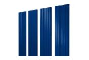 Штакетник Twin с прямым резом 0,45 PE RAL 5002 ультрамариново-синий – Купить оптом и в розницу