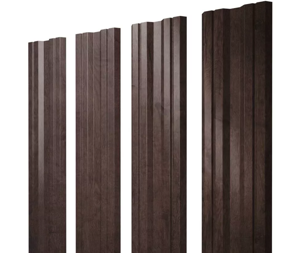 Штакетник Twin с прямым резом 0,45 Print-Double Premium Antique Wood купить в краснодаре