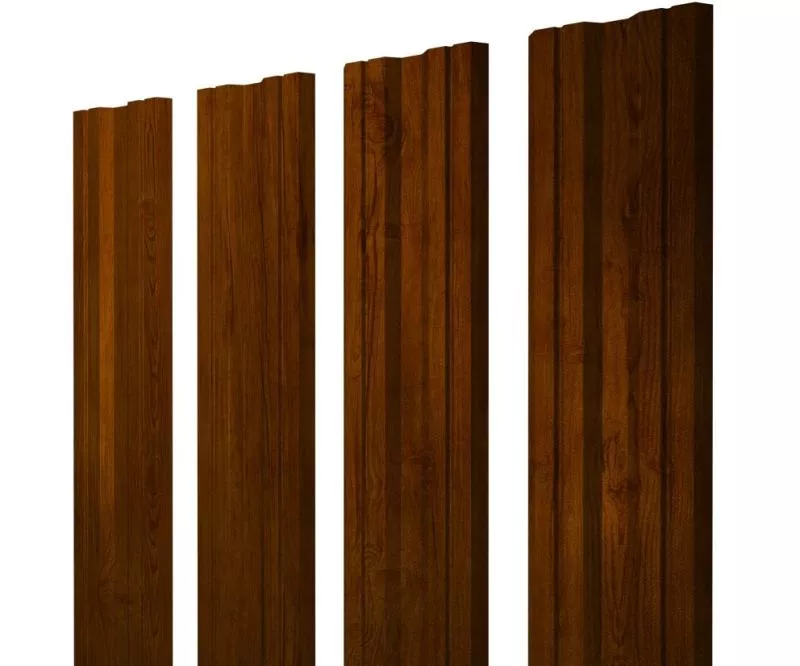 Штакетник Twin с прямым резом 0,45 Print-Double Premium Golden Wood Intense F купить в краснодаре