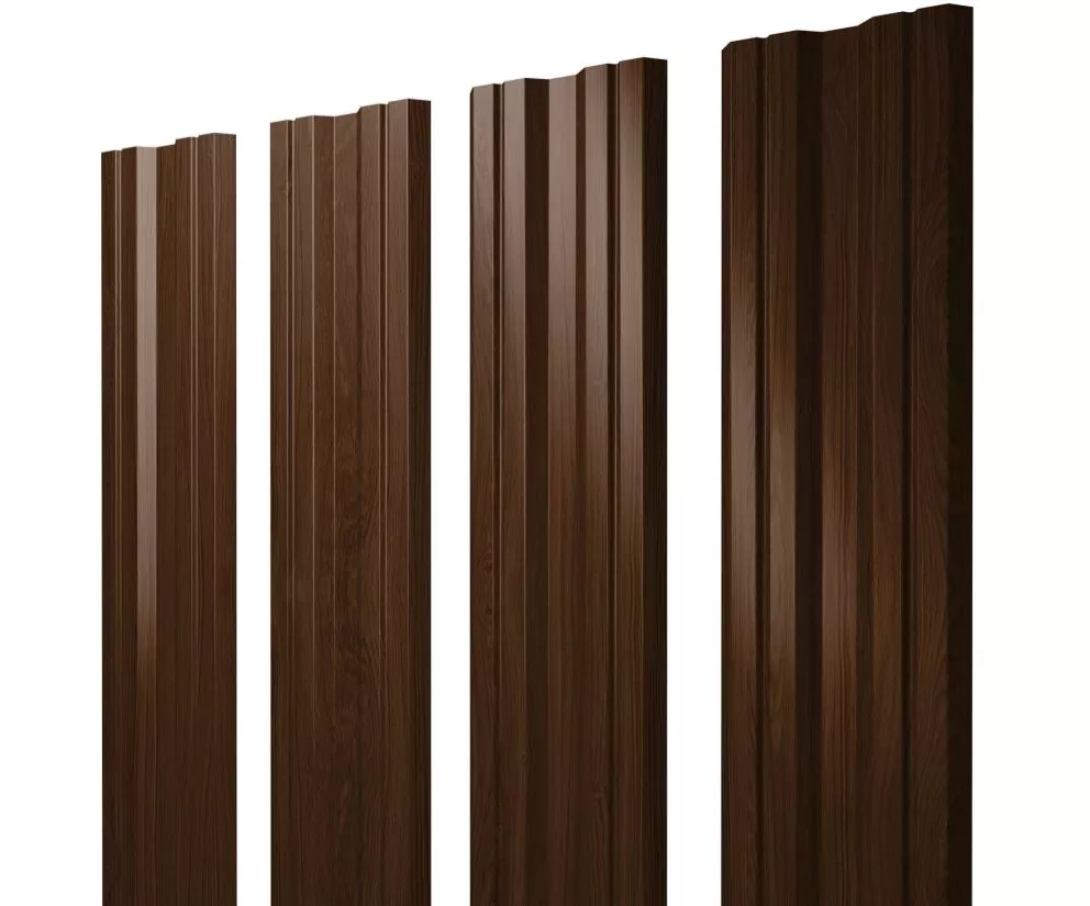 Штакетник Twin с прямым резом 0,45 Print Elite Choco Wood Twin с прямым резомColor купить в краснодаре