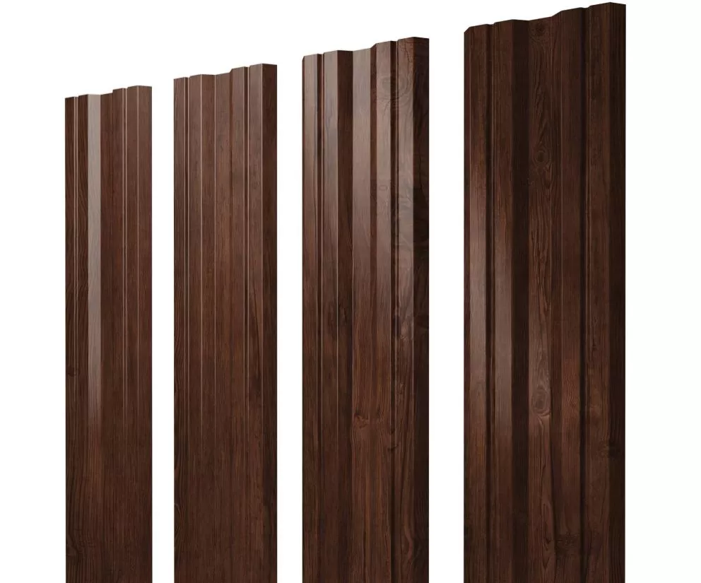 Штакетник Twin с прямым резом 0,45 Print Premium Cherry Wood купить в краснодаре