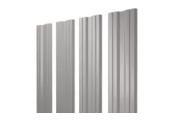 Штакетник Twin с прямым резом 0,5 GreenCoat Pural BT, matt RR 21 светло-серый (RAL 7040 серое окно) – Купить оптом и в розницу