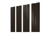 Штакетник Twin с прямым резом 0,5 GreenCoat Pural BT, matt RR 32 темно-коричневый (RAL 8019 серо-коричневый) – Купить оптом и в розницу