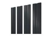 Штакетник Twin с прямым резом 0,5 GreenCoat Pural BT, matt RR2H3 (RAL 7016 антрацитово-серый) – Купить оптом и в розницу