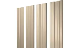 Штакетник Twin с прямым резом 0,5 Satin RAL 1015 светлая слоновая кость. Цена: 113 руб. Артикул: 39081