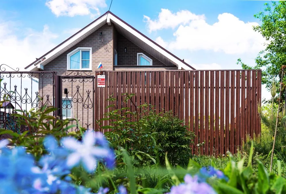 Штакетник Twin с прямым резом 0,5 Satin RR 32 темно-коричневый купить в краснодаре