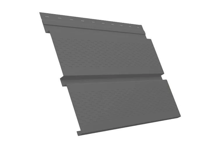 Софит металл с перфорацией GL Квадро брус GreenCoat Pural Matt BT 0,5 мм RR 21 светло-серый купить в краснодаре