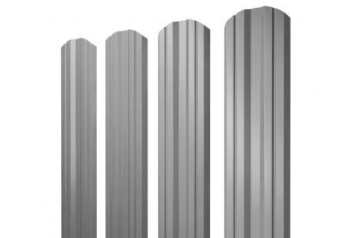 Штакетник Grand Line Twin фигурный 0,5 Satin RAL 7004 Сигнальный серый купить в краснодаре