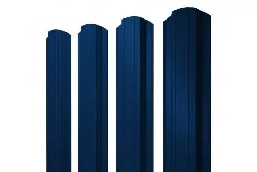 Штакетник Grand Line Прямоугольный фигурный 0,45 PE RAL 5005 Сигнальный синий купить в краснодаре