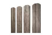 Штакетник Grand Line Twin фигурный 0,45 Print Premium РФ Silver Wood Серебряное дерево – Купить оптом и в розницу