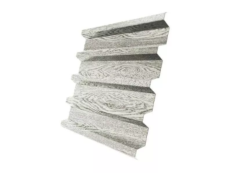 Профнастил Grand Line Н60 R Print Premium РФ 0,45 мм Silver Wood Серебряное дерево купить в краснодаре