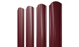 Штакетник Полукруглый Slim фигурный 0,5 PurLite Matt RAL 3005 красное вино. Артикул: 39420