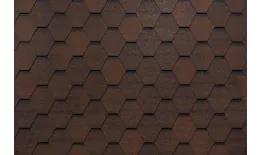 Гибкая черепица Tegola Top Shingle Смальто (Smalto) коричневый. Артикул: Tegola6-br