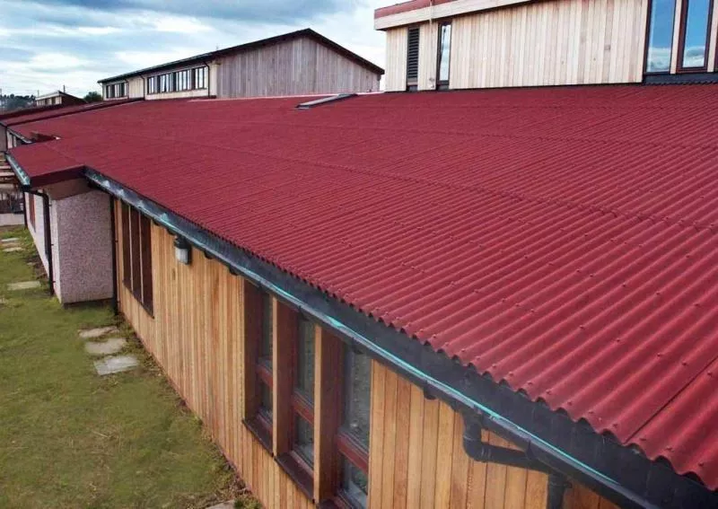 Кровельный лист Ондулин Смарт 1950х950 мм, красный купить в краснодаре