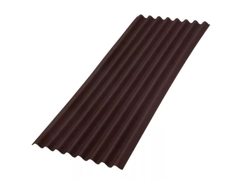 Кровельный лист Ондулин Смарт 1950х950 мм, коричневый купить в краснодаре