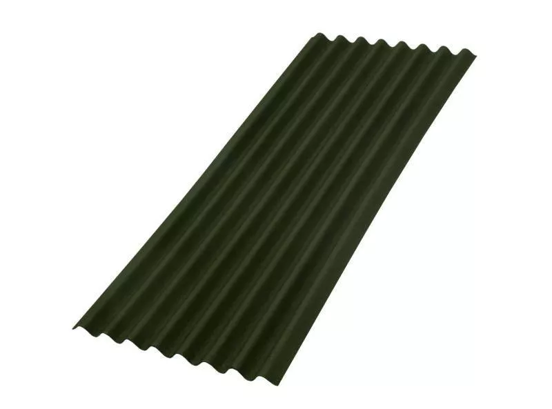 Кровельный лист Ондулин Смарт 1950х950 мм, зеленый купить в краснодаре