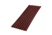 Кровельный лист Ондулин Смарт 1950х950 мм, красный – Купить оптом и в розницу
