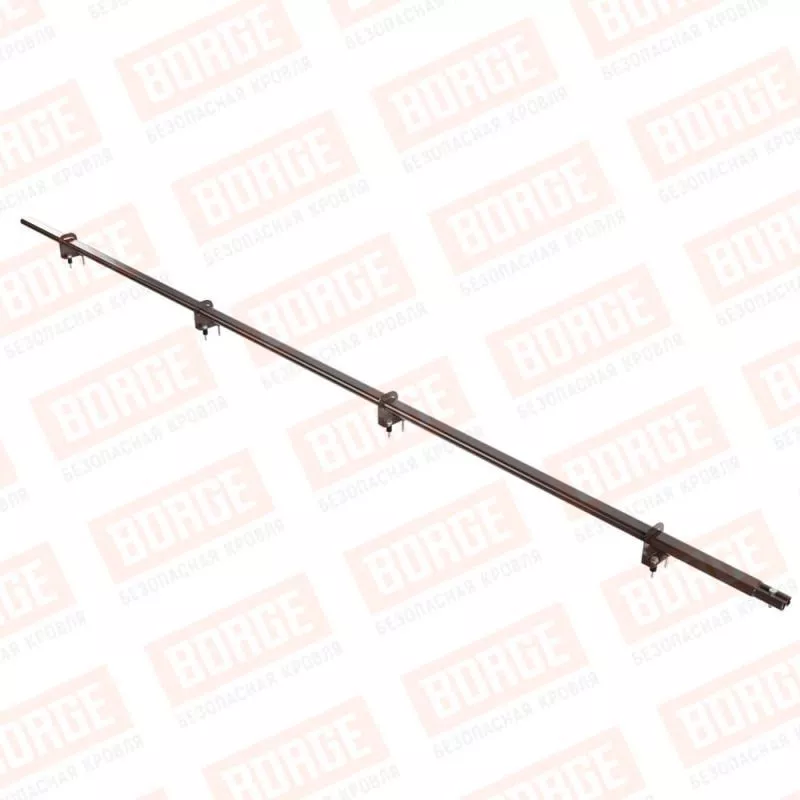 Снегозадержатель однотрубчатый BORGE 3м, для металлочерепицы, коричневый шоколад (RAL 8017) купить в краснодаре