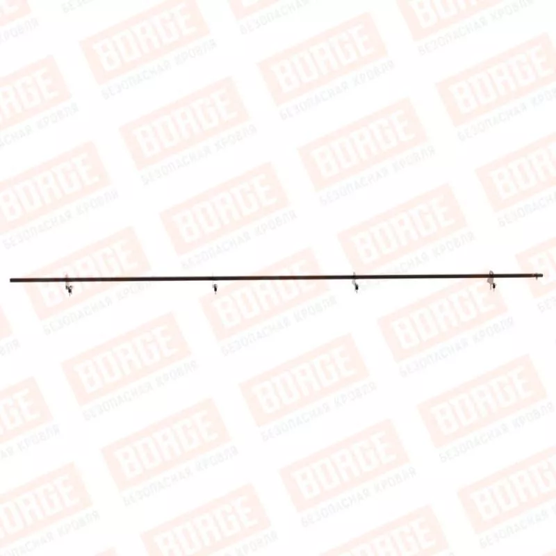 Снегозадержатель однотрубчатый BORGE 3м, для металлочерепицы, коричневый шоколад (RAL 8017) купить в краснодаре